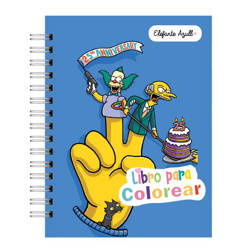 ELEFANTE AZULL - Libro para colorear  Los Simpsonssss