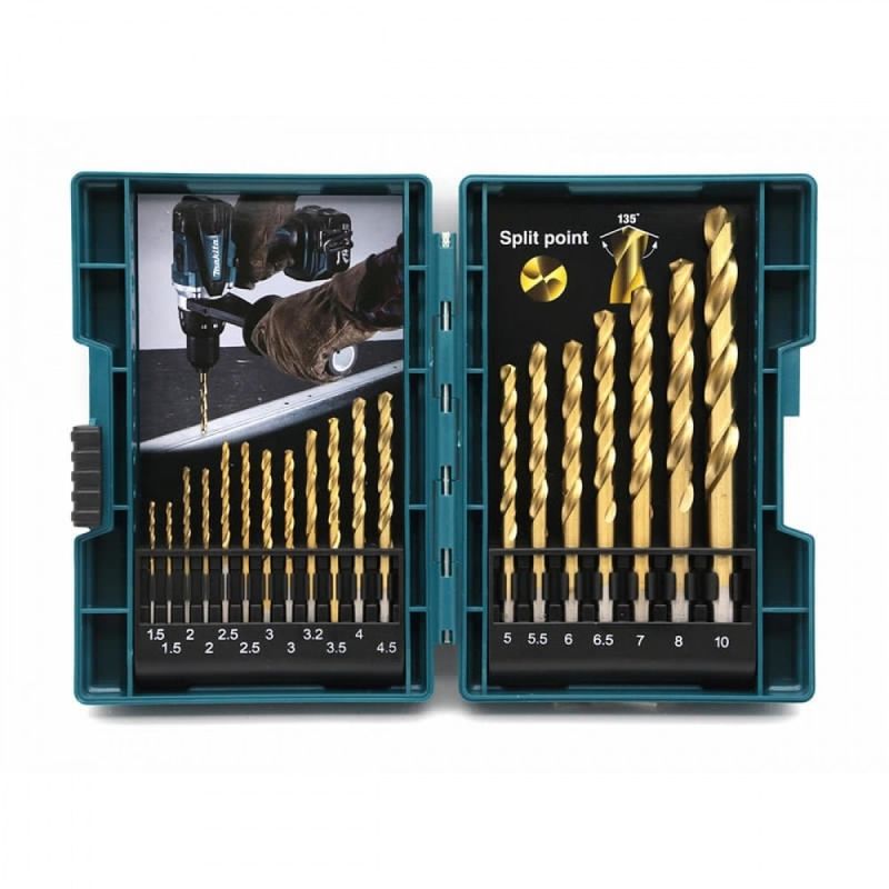 MAKITA - Set De Brocas Metal Hss-tin 19 Piezas Makita B-67795