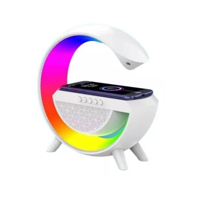 GENERICO - Cargador Inalámbrico + Lámpara Rgb + Parlante Bluetooth