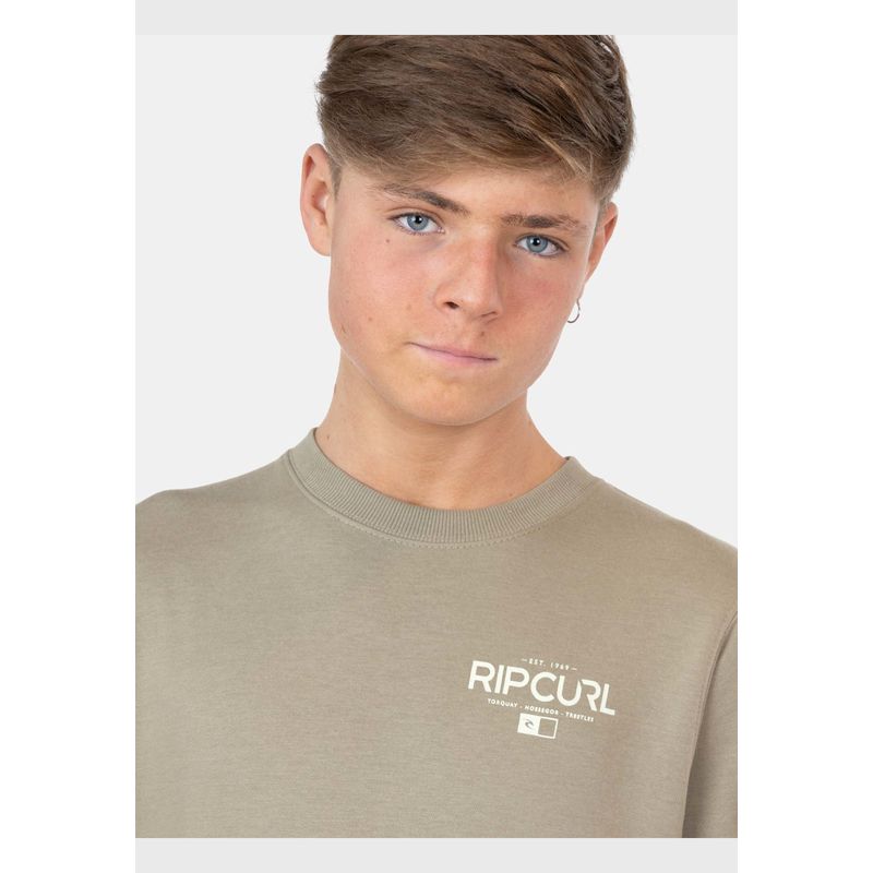 RIP CURL - Poleron Cuello Redondo Wetsuit Mfg Co. Crew Infantil Rip Curl