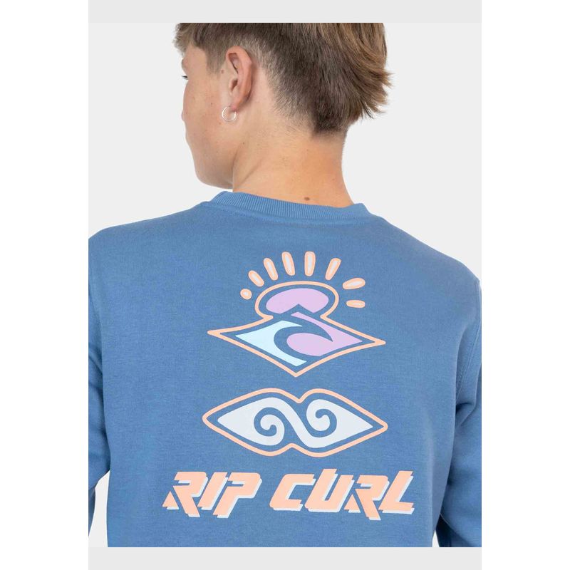 RIP CURL - Poleron Cuello Redondo Retro Search Crew Infantil Rip Curl