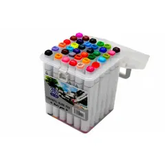 HOMESTAR - Set de Marcadores de Doble Punta 36 Colores