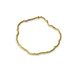 ANDREA COGGIOLA JOYAS - Pulsera Bolitas Enchapado Oro 18K Elásticada