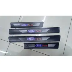 GENERICO - Cubre socalo pisaderas pegatina fibra de carbono ford