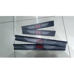 GENERICO - Cubre socalo pisaderas pegatina fibra de carbono kia