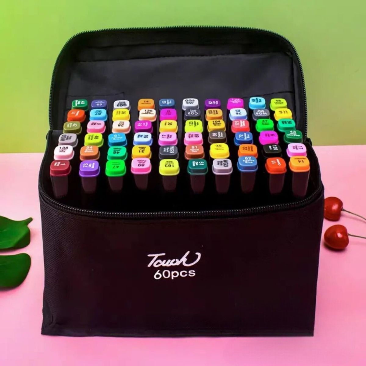 HOMESTAR - Set de Marcadores de Doble Punta Touch - 60 Colores