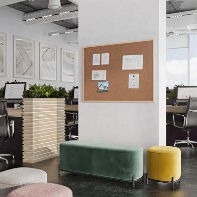 Imagen 2 del producto Pizarra de Corcho con Marco de Madera 90x60 cm