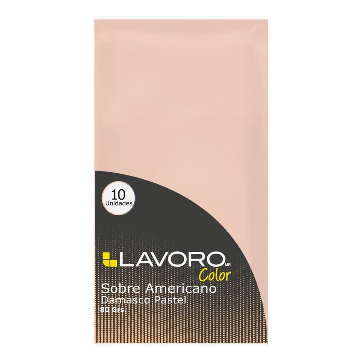 LAVORO - 30 Sobres Americanos Color Damasco Pastel 80gr. Lavoro
