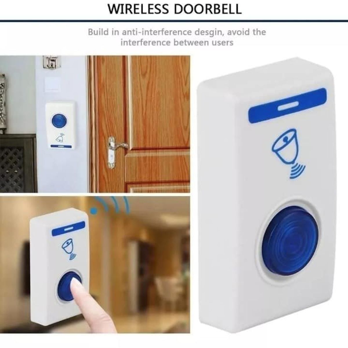 GENERICO - Timbre Inalambrico Exterior Para Casa Intemperie Electrico