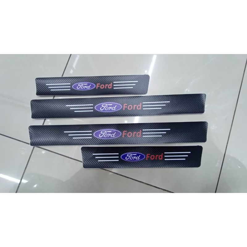 GENERICO - Cubre socalo pisaderas pegatina fibra carbono ford