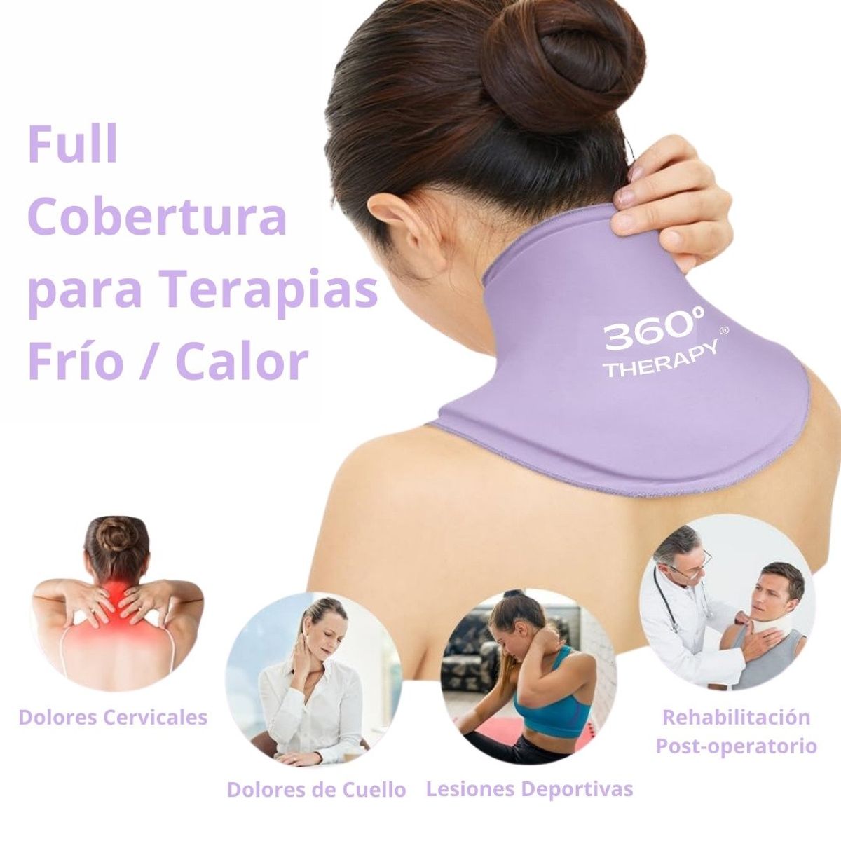 360 THERAPY - Compresa De Gel Sólido para Alivio Cervical y Cuello - 360º THERAPY®