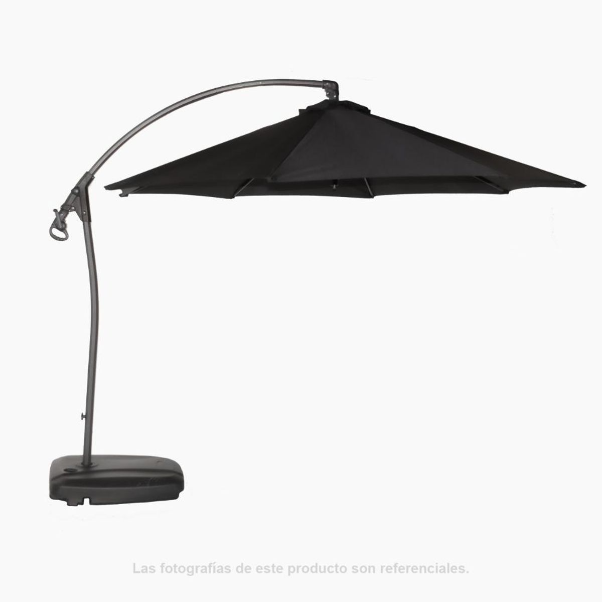 SPAZZIO - Quitasol Banana Hanging petróleo