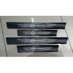 GENERICO - Cubre socalo pisaderas pegatina fibra carbono nissan