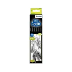 HAND - Lapices Grafito Hexagonales 2hb Con Goma 12un