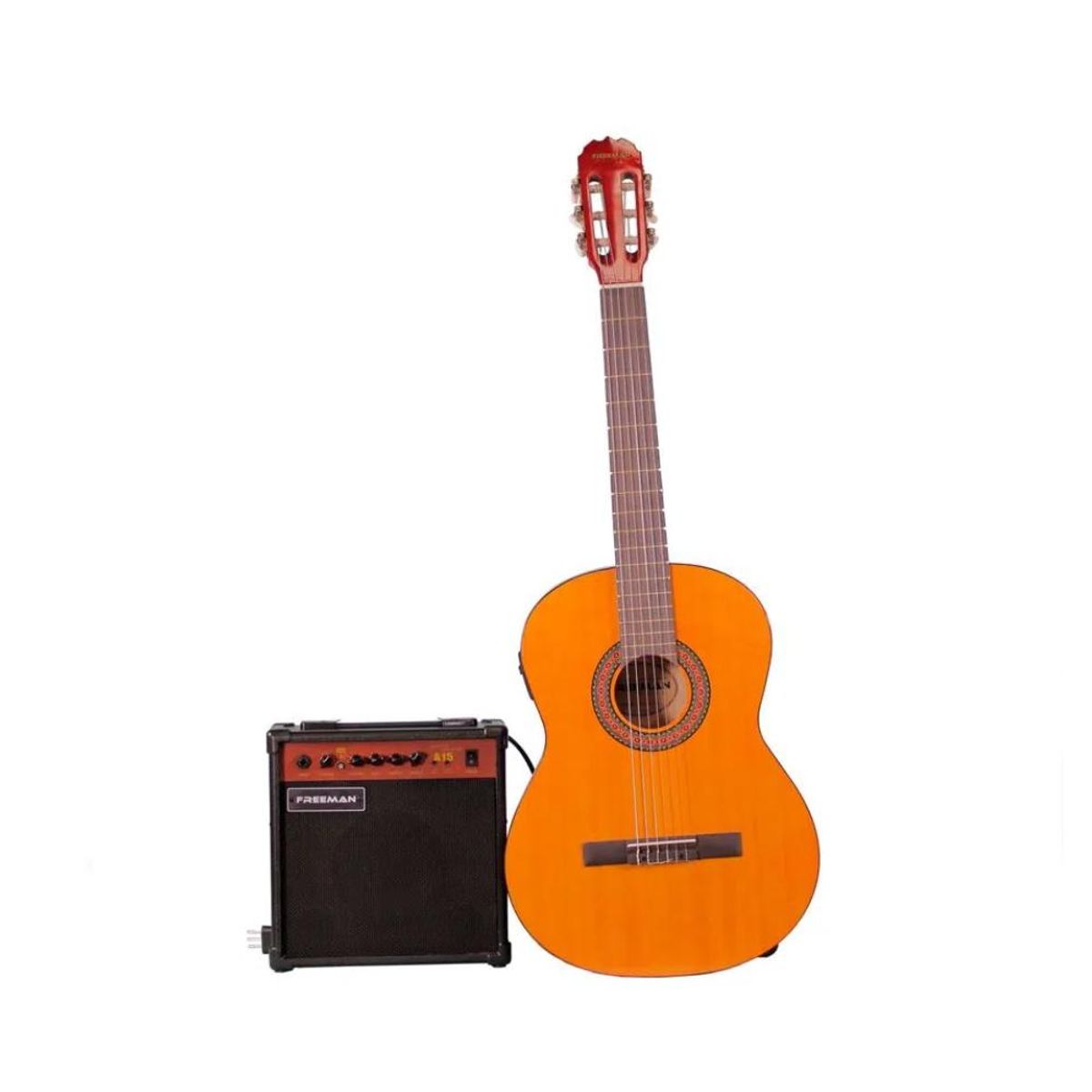 FREEMAN - Guitarra eléctroacústica Freeman Classic EAGLE Pack