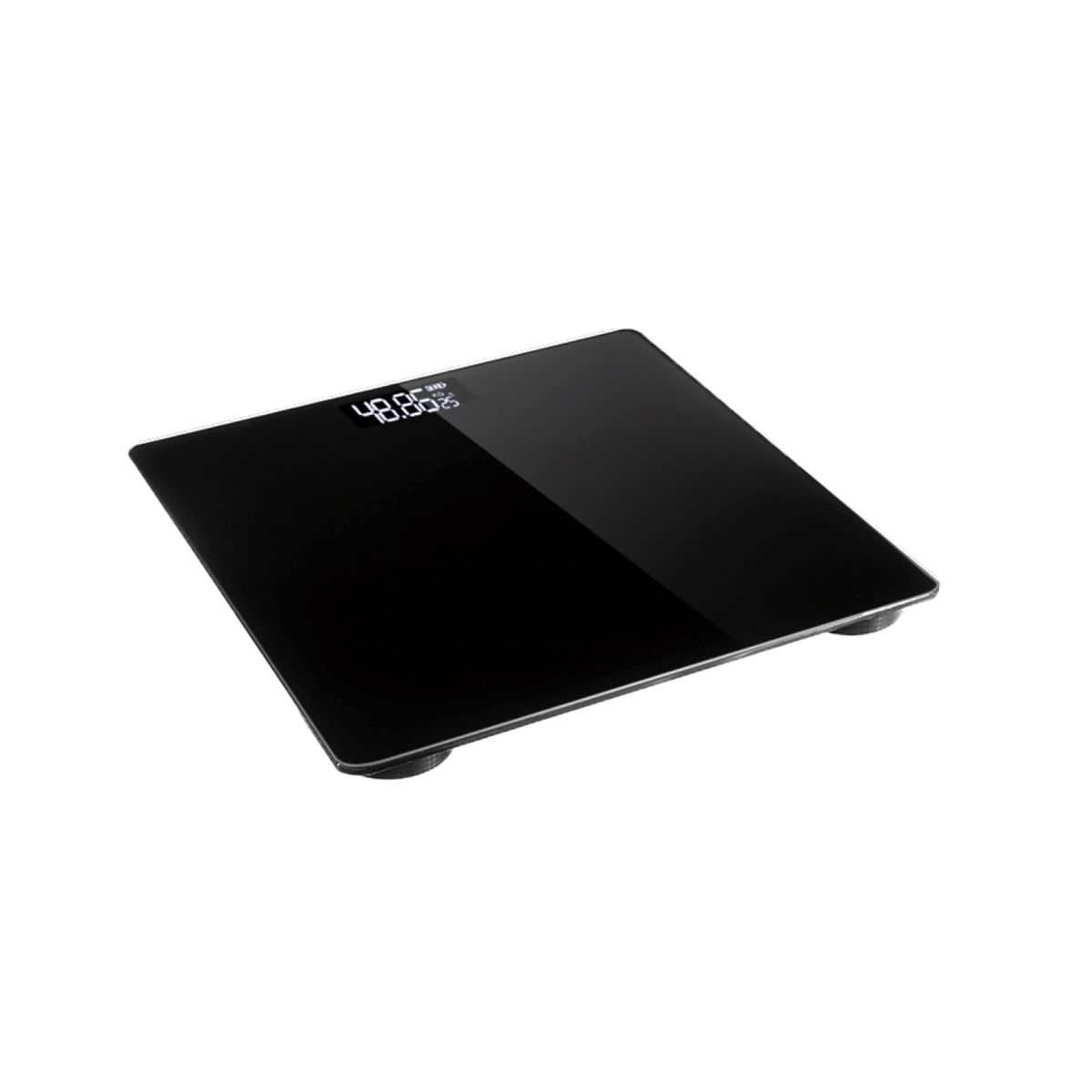 DBLUE - Pesa Digital Baño Vidrio Templado Capacidad 180kg Negro - SC