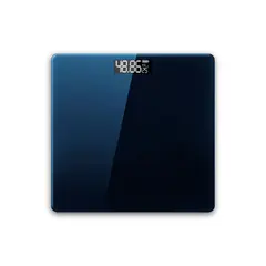 DBLUE - Pesa Digital Baño Vidrio Templado Capacidad 180kg Azul - SC