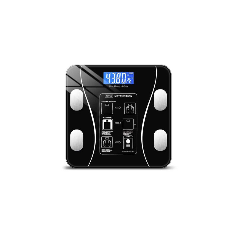 DBLUE - Pesa Digital Smart Con Bluetooth 180kg Con Medidor Imc - SC