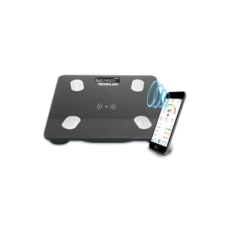 TECNOLAB - Pesa Digital Inteligente Bluetooth Smartphone 180kg - SC
