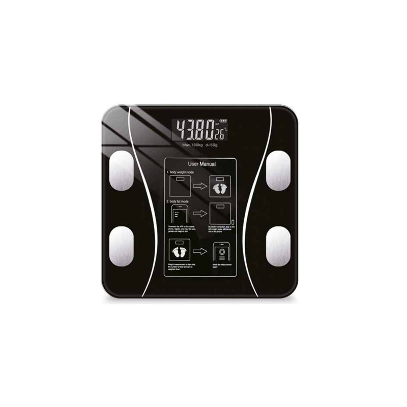 TECNOLAB - Pesa Digital Bluetooth Smartphone Medición Imc 180kg - SC