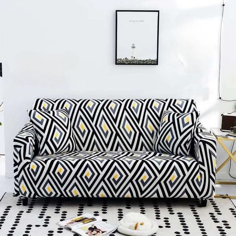 GENERICO - Funda de Sillon 3 Cuerpos Poliéster Elástico. Color Blanco TF13