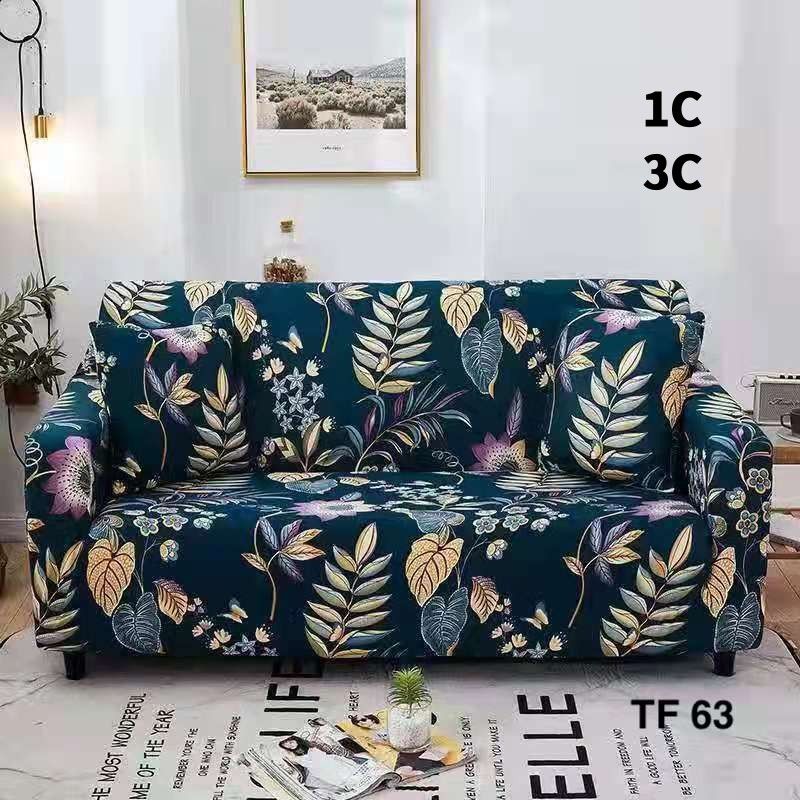 GENERICO - Funda de Sillon 3 Cuerpos Poliéster Elástico. Color Verde TF63