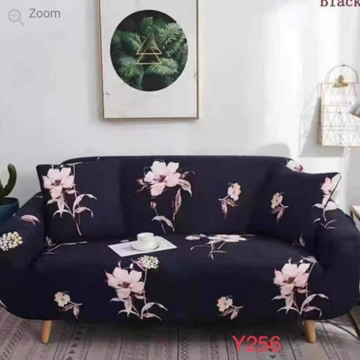 GENERICO - Funda de Sillon 3 Cuerpos Poliéster Elástico. Color Azul Y256