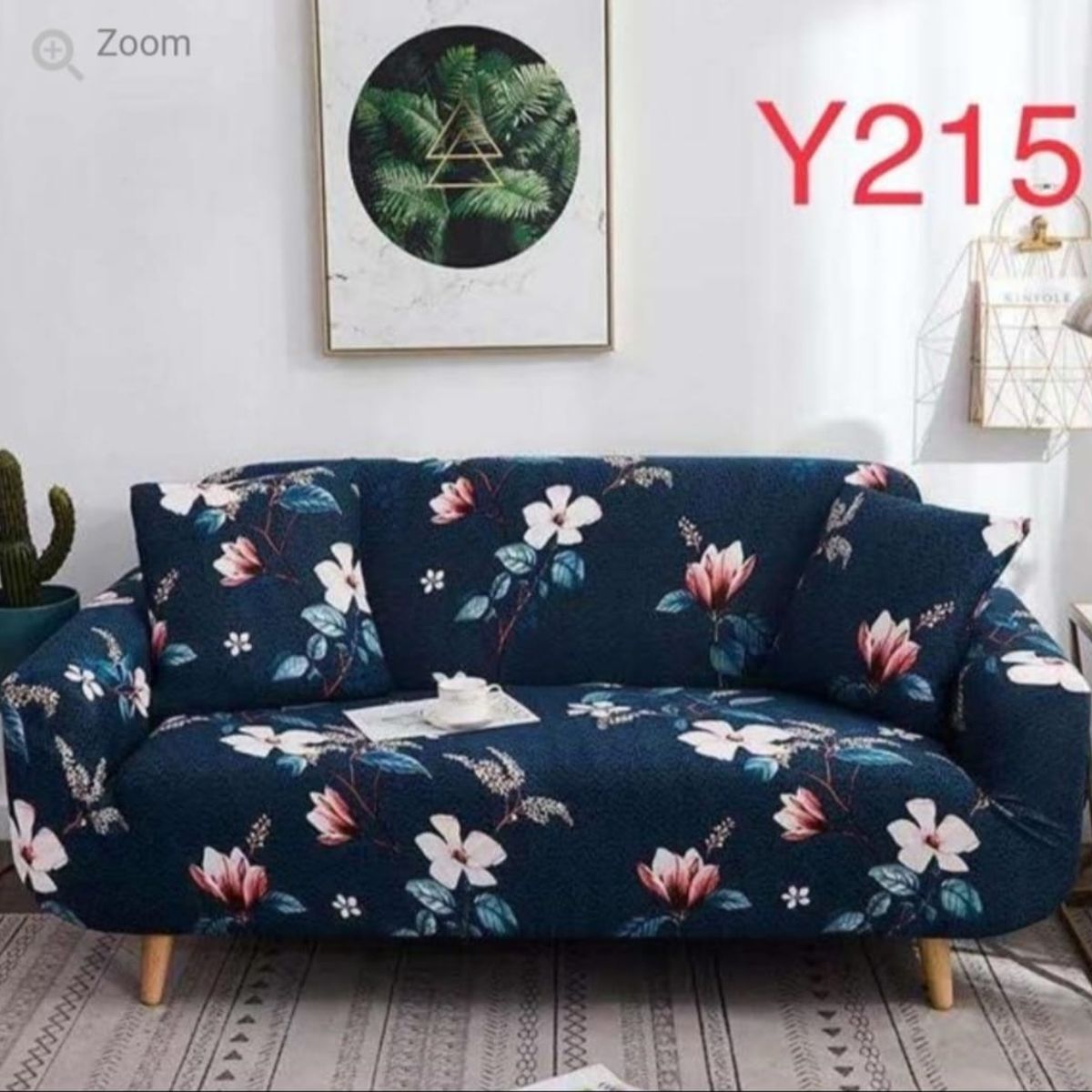 GENERICO - Funda de Sillon 3 Cuerpos Poliéster Elástico. Color Azul Y215