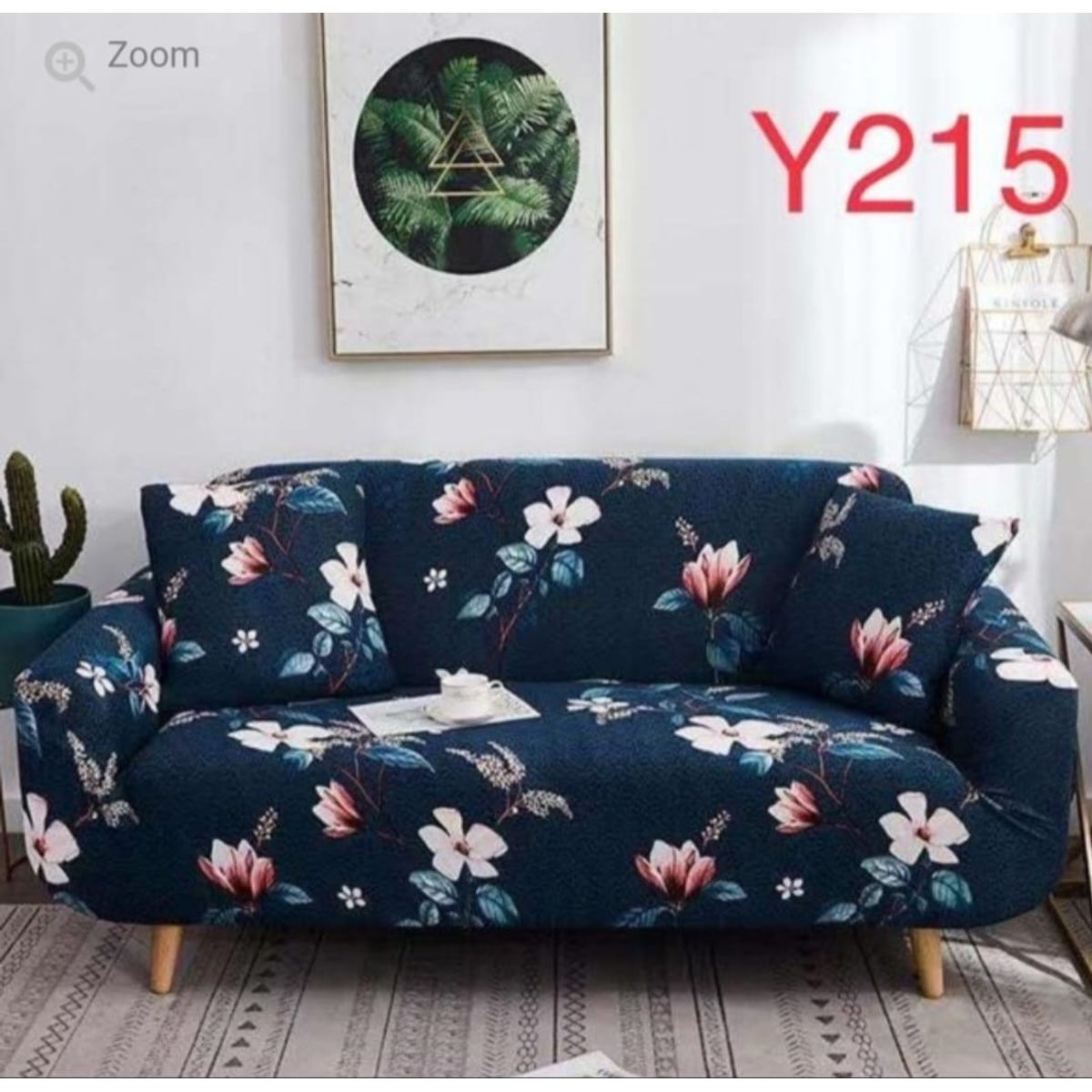 GENERICO - Funda de Sillon 3 Cuerpos Poliéster Elástico. Color Azul Y215