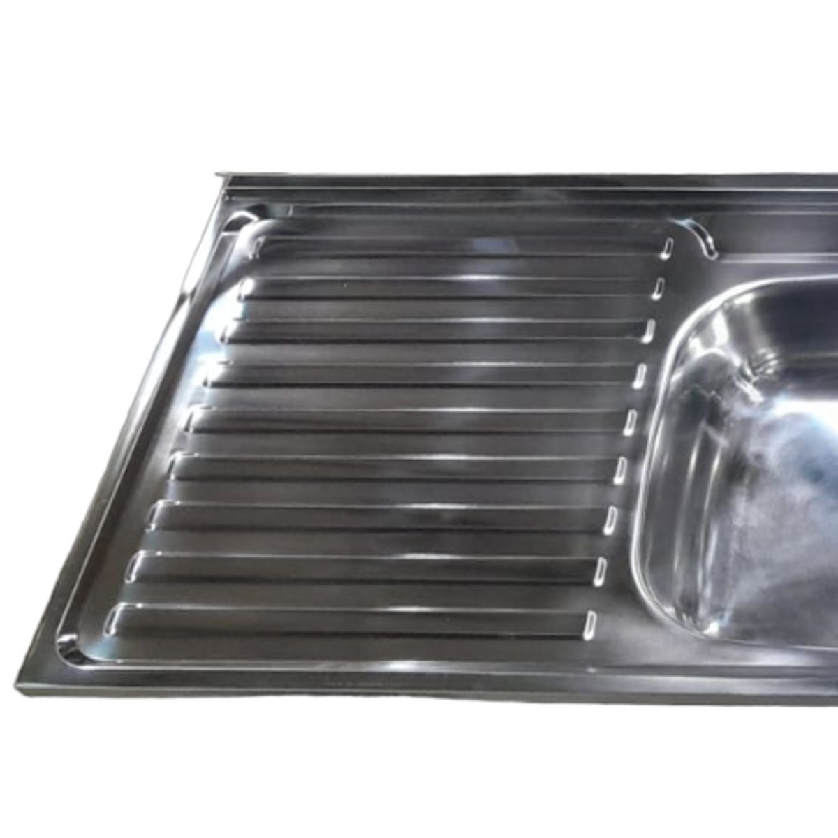 GENERICO - Cubierta Lavaplatos Sobreponer 180cm + Kit Sifón Desague 2 Secadores