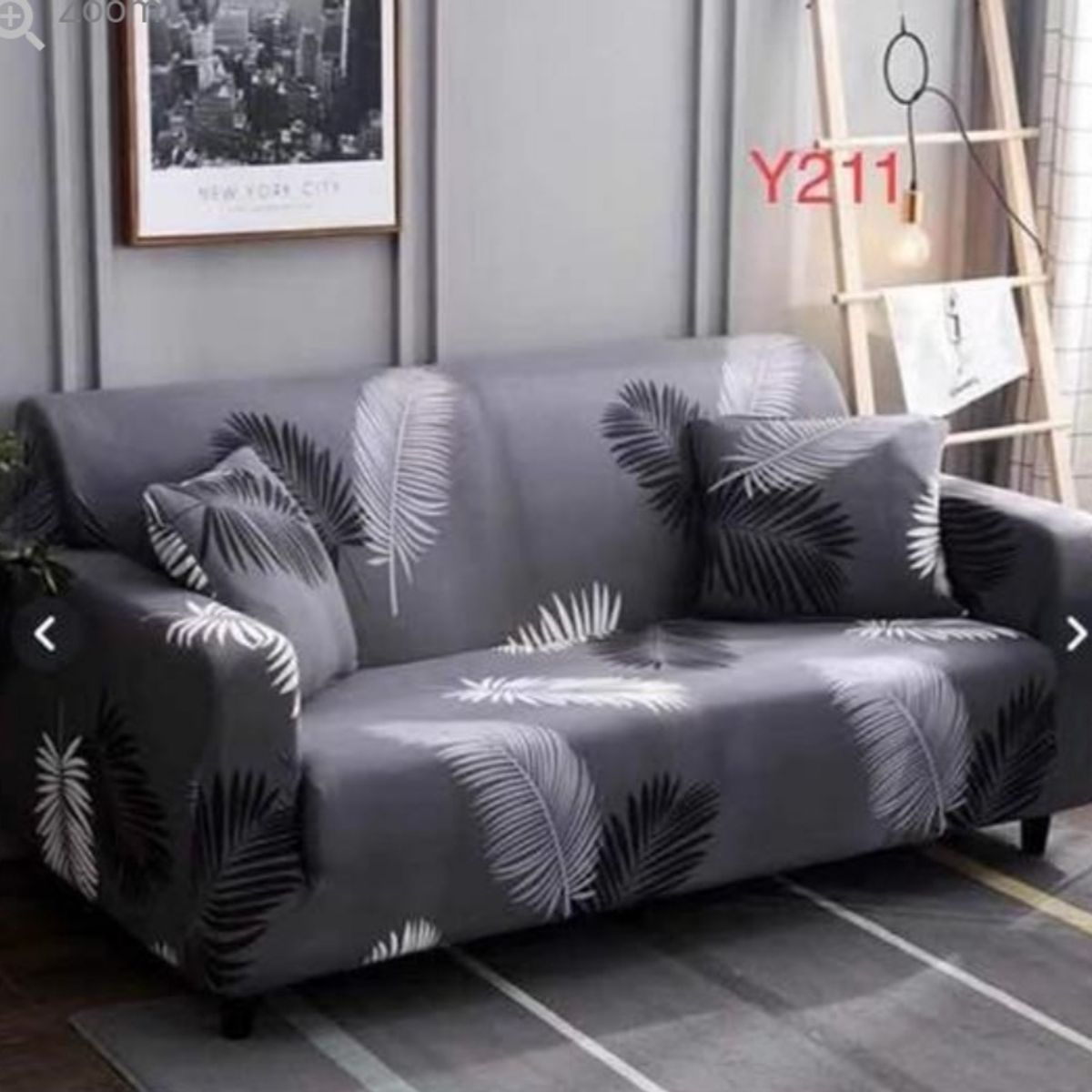 GENERICO - Funda de Sillon 3 Cuerpos Poliéster Elástico. Color Gris Y211