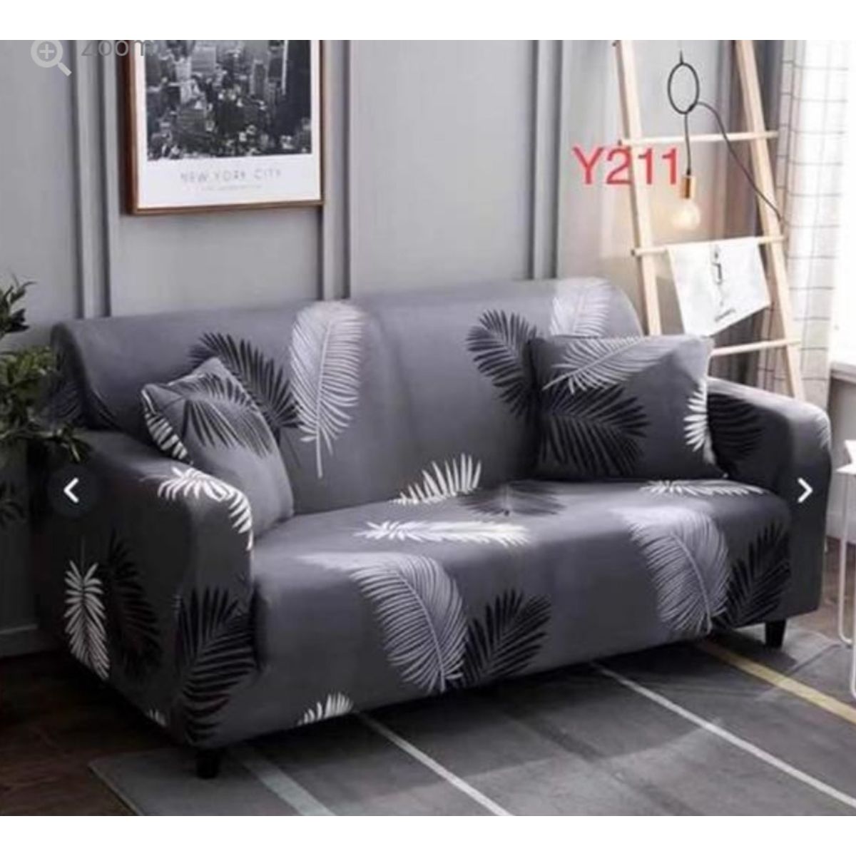 GENERICO - Funda de Sillon 3 Cuerpos Poliéster Elástico. Color Gris Y211