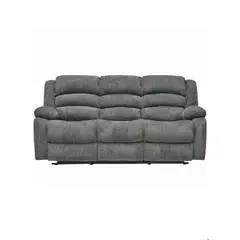 GENERICO - SOFA RECLINABLE 3 CUERPOS CHARLIE GRIS ECOMUSO