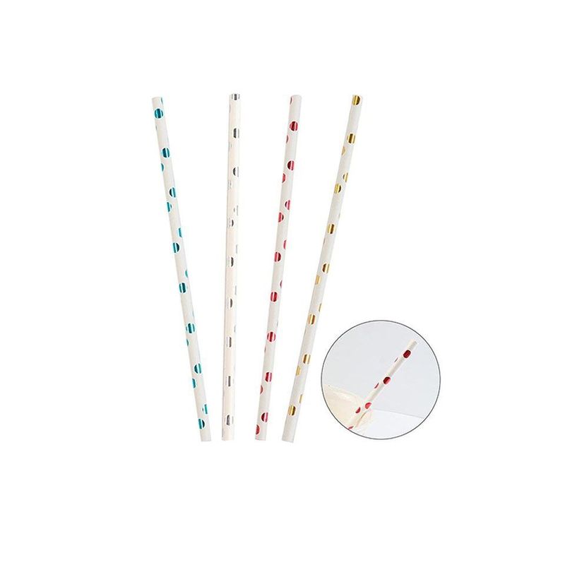 GENERICO - Bombillas De Estrella Color Aleatorio 6x197mm 25pcs