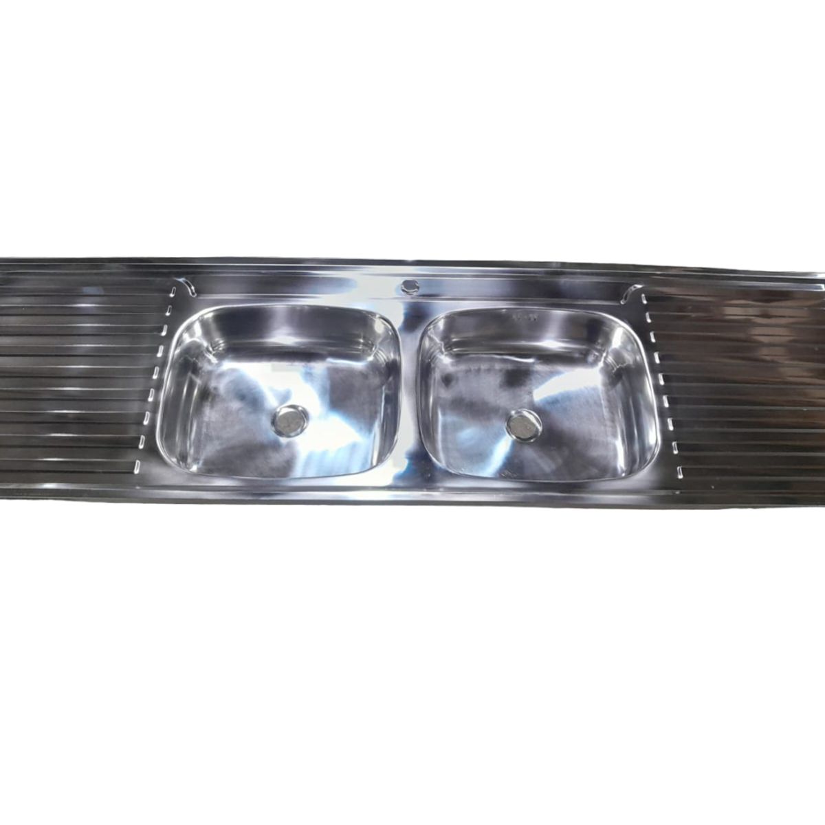 GENERICO - Cubierta Lavaplatos Sobreponer 180cm + Kit Sifón Caja 5 Unidades