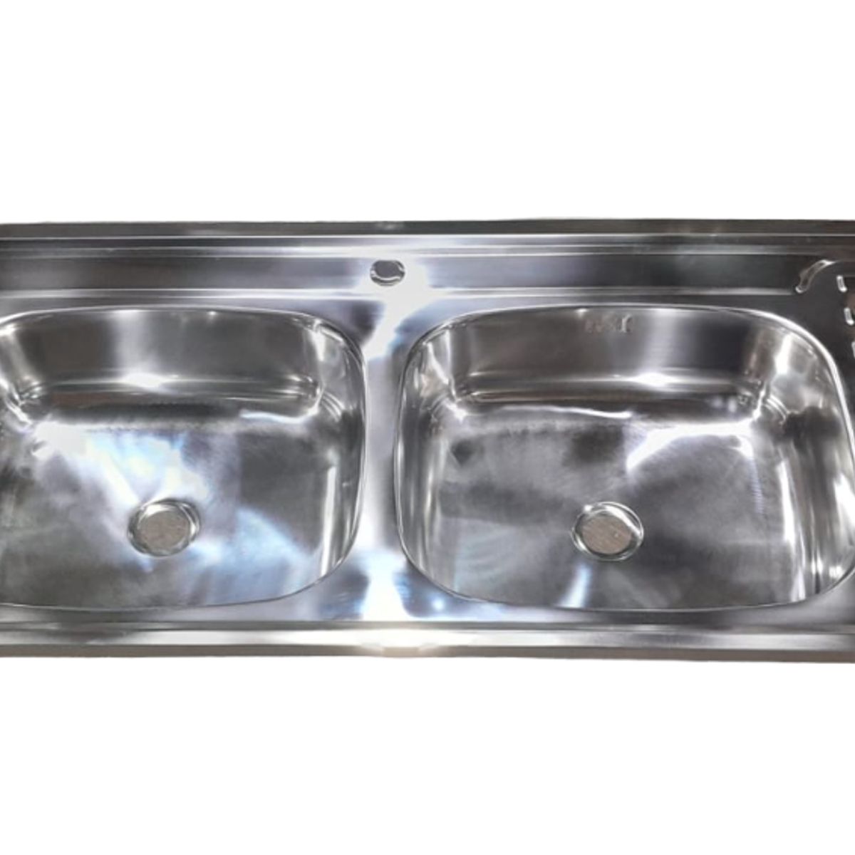 GENERICO - Cubierta Lavaplatos Sobreponer 180cm + Kit Sifón Caja 5 Unidades