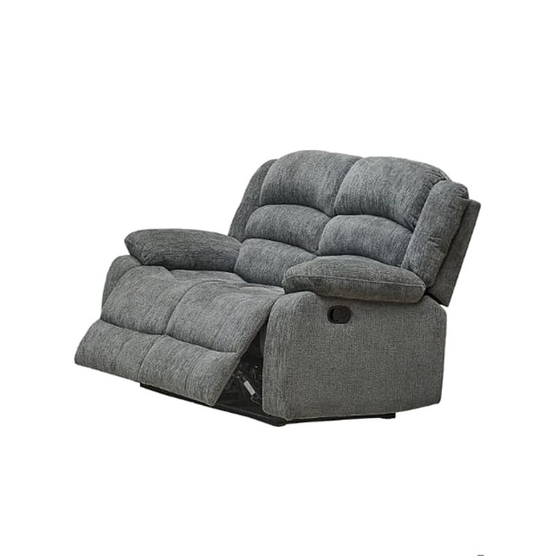 GENERICO - SOFA RECLINABLE 2 CUERPOS CHARLIE GRIS ECOMUSO