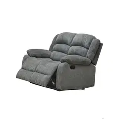 GENERICO - SOFA RECLINABLE 2 CUERPOS CHARLIE GRIS ECOMUSO