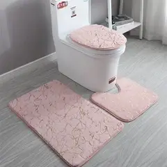 GENERICO - Set de Baño 3 piezas - Juego de baño Rosa