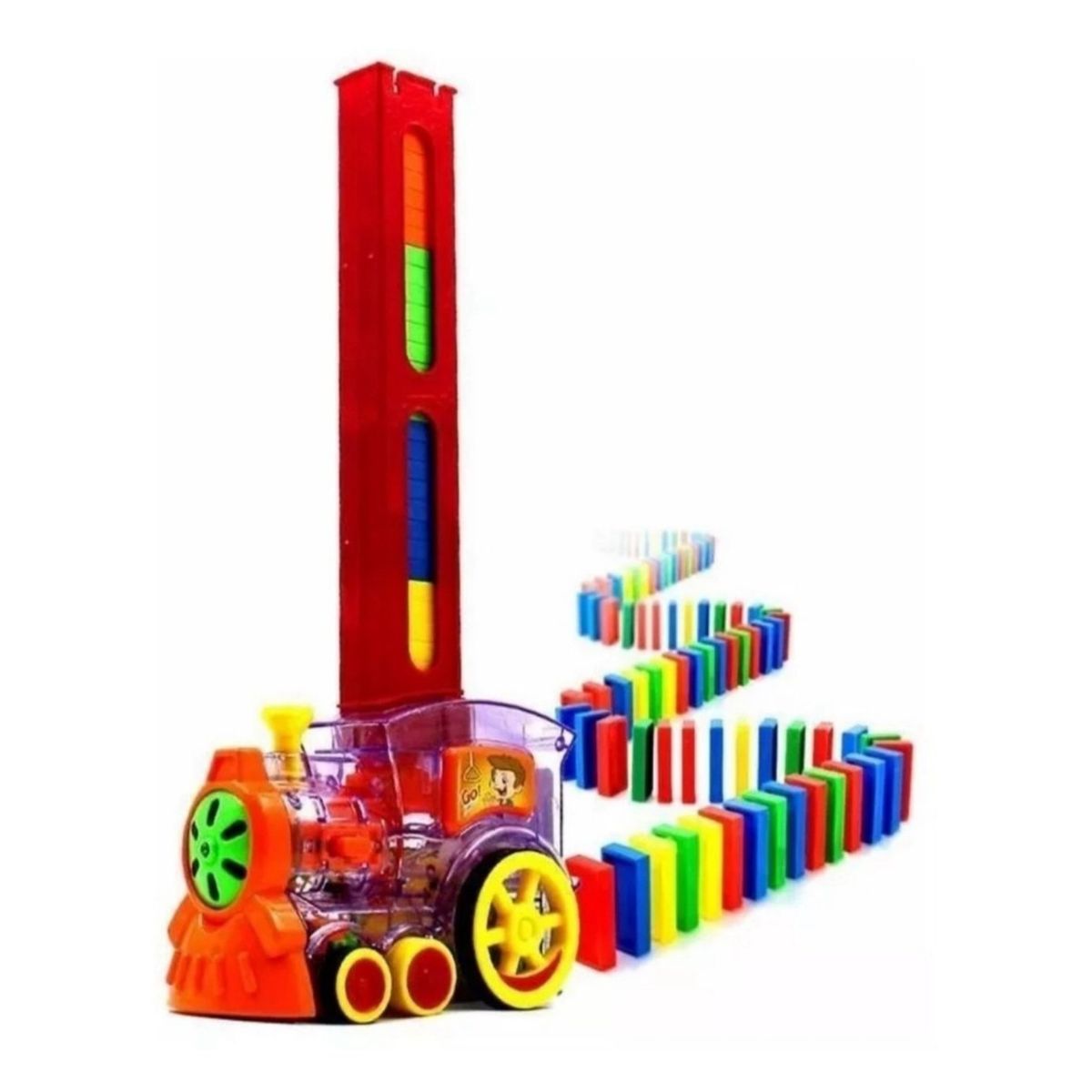 GENERICO - Tren Domino 60 Piezas Juguete Motricidad Bebés