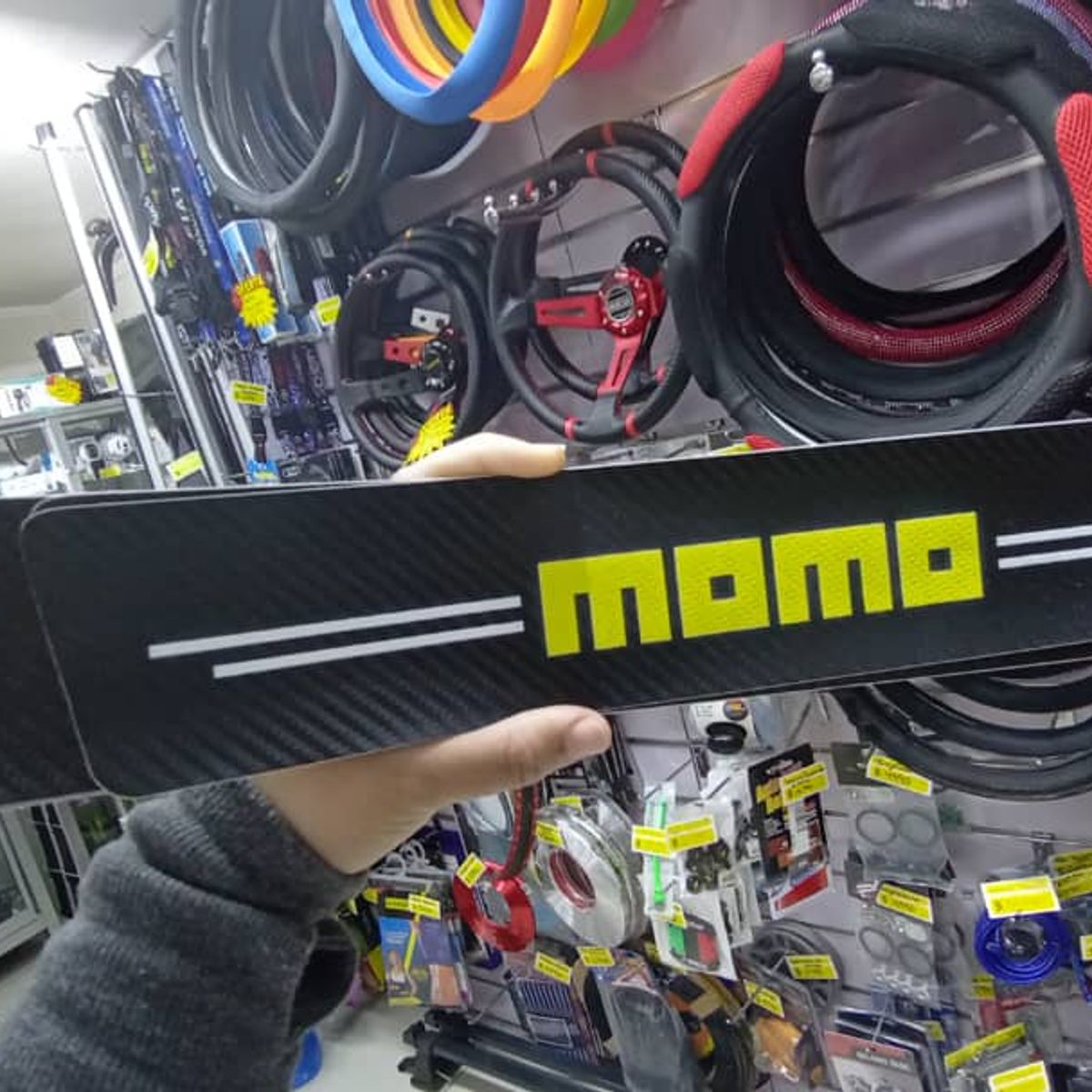 GENERICO - Cubre socalo pisaderas pegatina fibra carbono momo