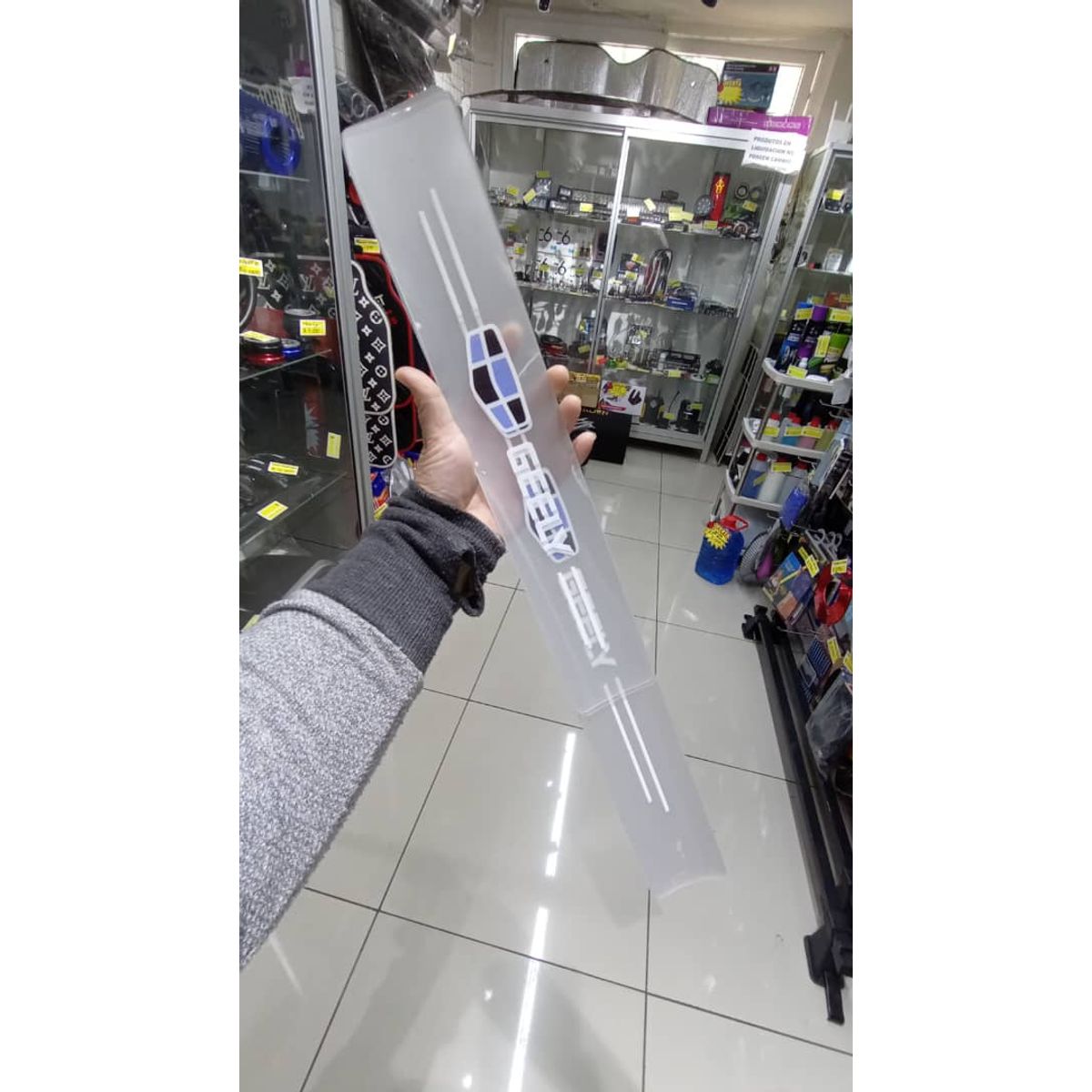 GENERICO - Cubre socalo pisaderas pegatina fibra carbono gelly