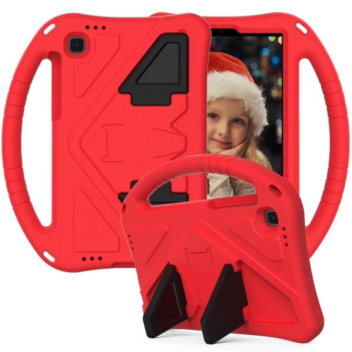 GENERICO - Funda De Goma EVA compatible con iPad Mini 2-3-4-5 Rojo