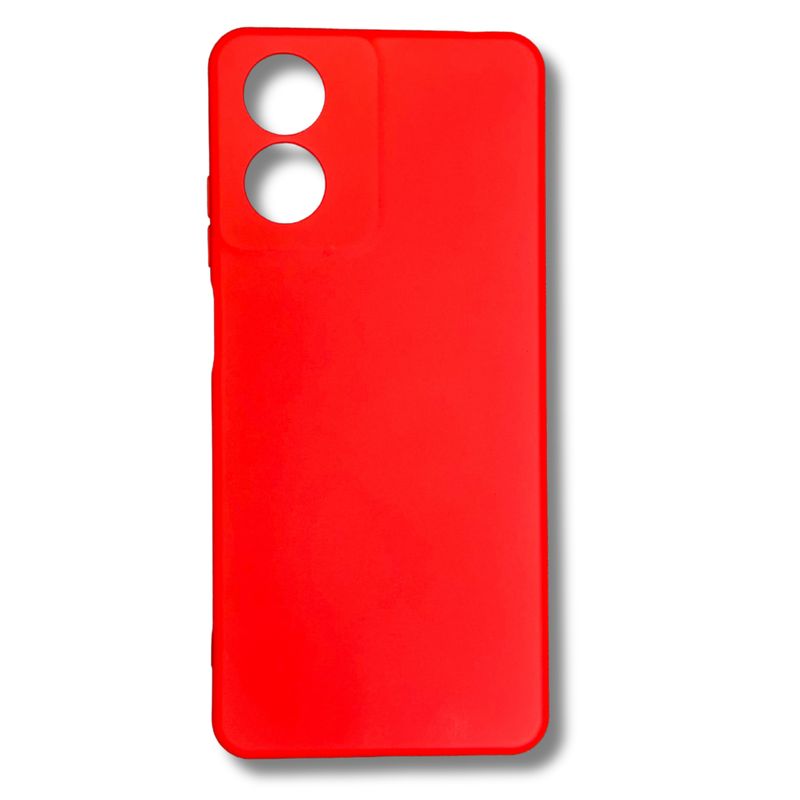 GENERICO - Carcasa Funda Color para Motorola G04  G04s - Rojo