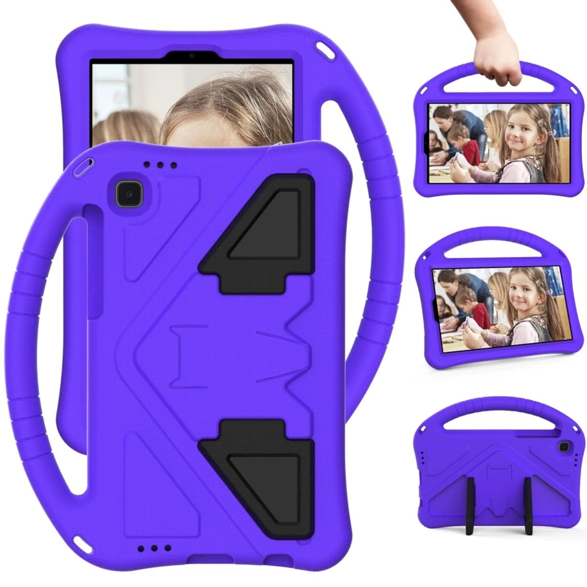 GENERICO - Funda De Goma EVA compatible con iPad Mini 2-3-4-5 Morado