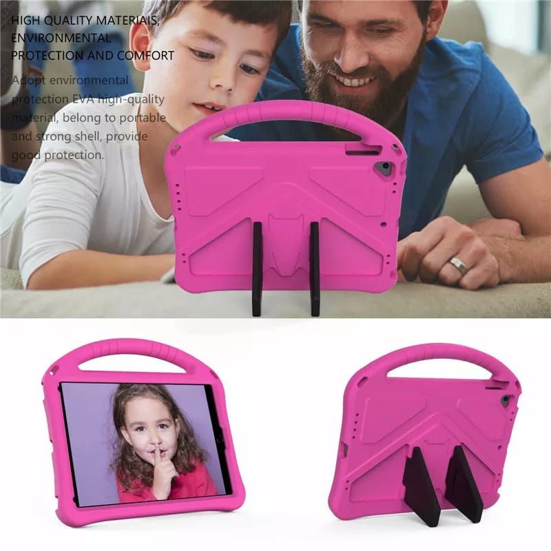 GENERICO - Funda De Goma EVA Compatible con iPad 9.7 Rosado