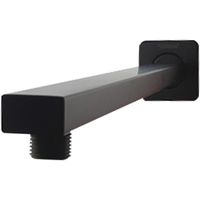 Brazo De Ducha 40 Cms Negro Mate Acero Inox Schwartz