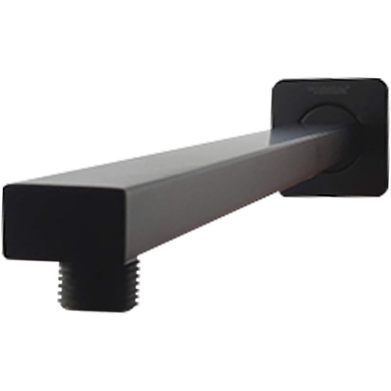 TAUMM - Brazo De Ducha 40 Cms Negro Mate Acero Inox Schwartz Taumm