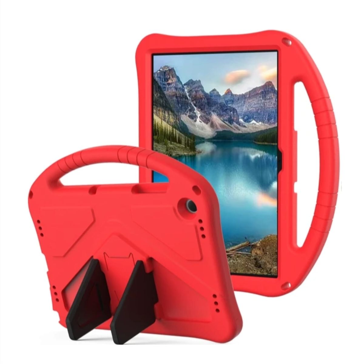 GENERICO - Funda De Goma EVA compatible con Samsung Galaxy Tab A9+ Rojo