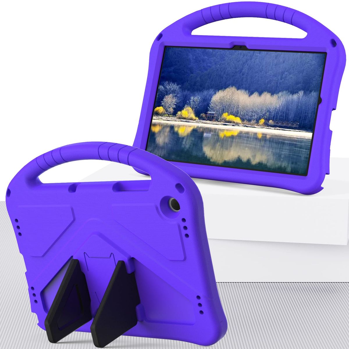 GENERICO - Funda De Goma EVA compatible con Samsung Galaxy Tab A9+ Morado